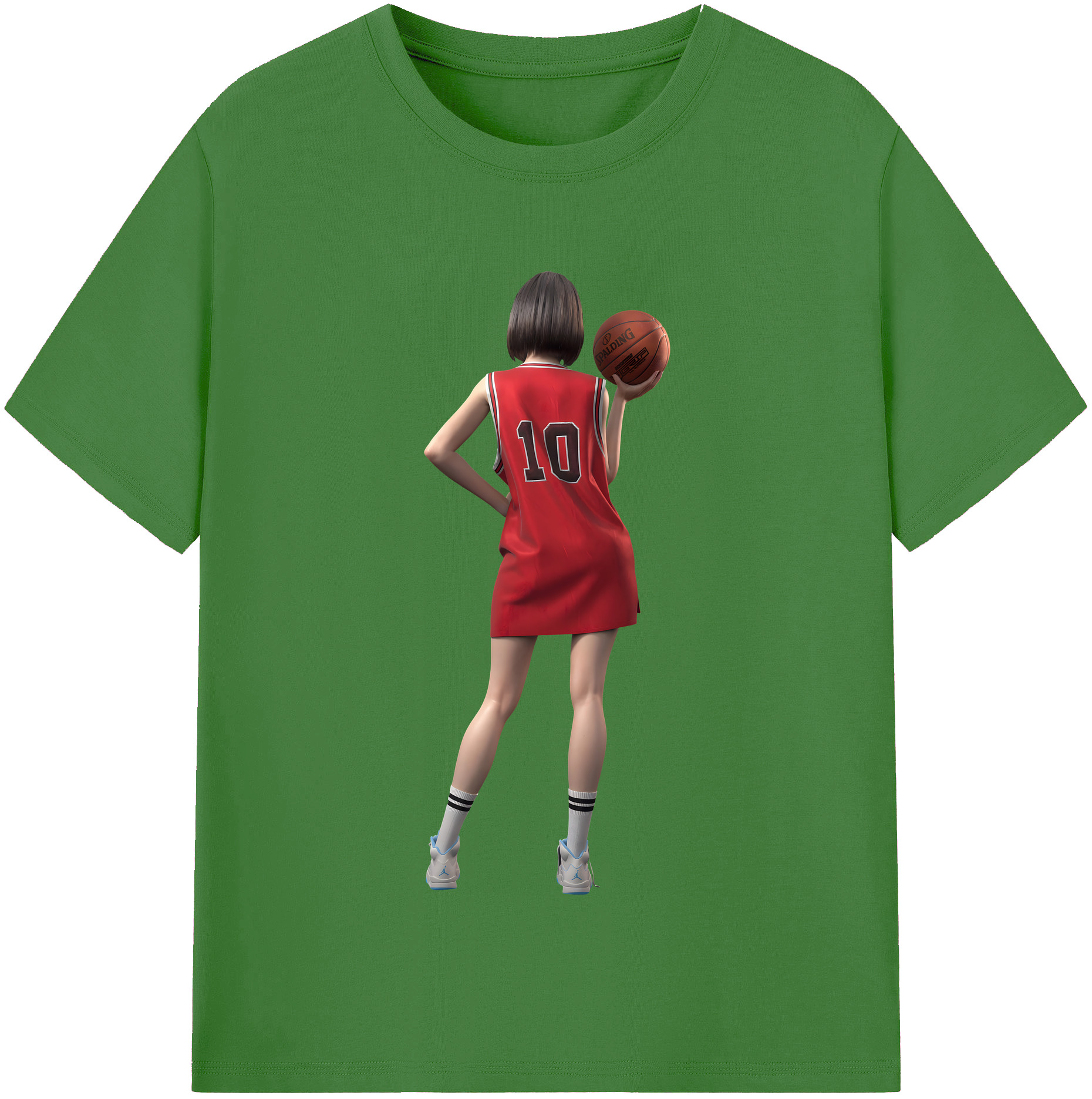（画像用） SLAM DUNK／スラムダンク レディースカジュアルプリントTシャツ（綿100％）